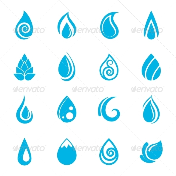 Blue Water Drop Icon