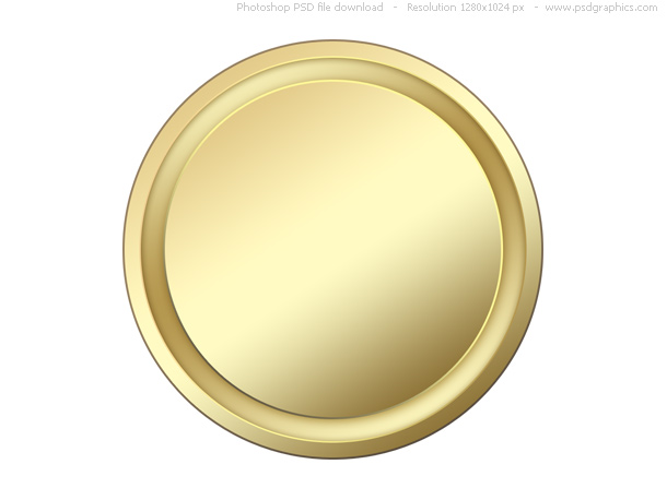 Button Blank Gold