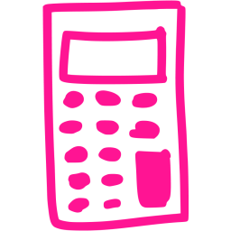 Calculator Icon Pink