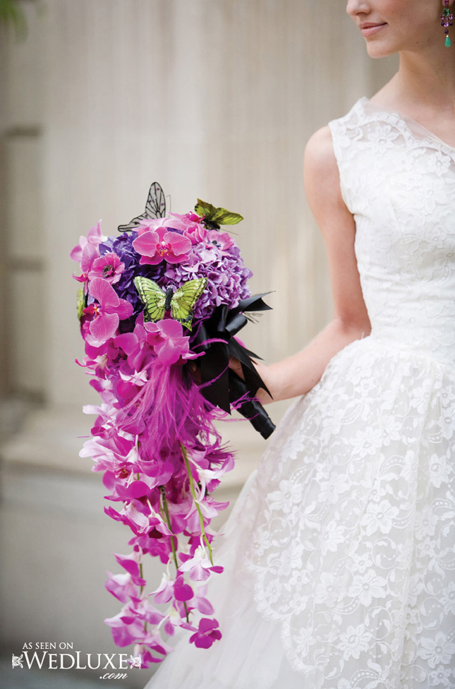 Cascading Wedding Flowers Bridal Bouquet