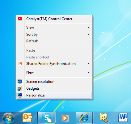 Change Desktop Icons Windows 7