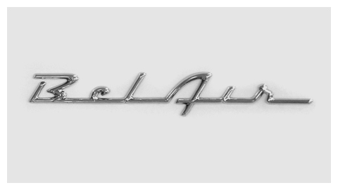 Chevy Bel Air Emblem Script