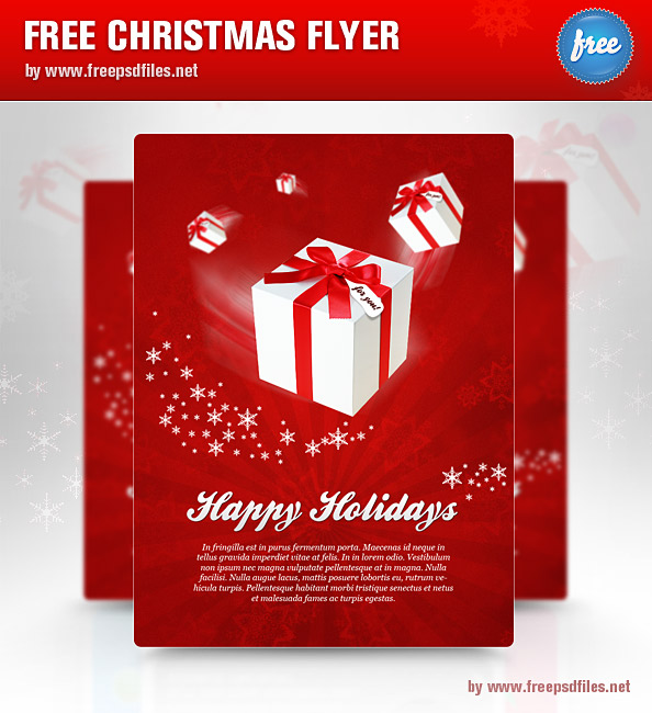 17 Christmas Vacation Flyer Free PSD Images