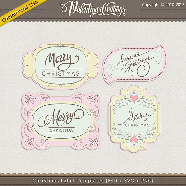 Christmas-Label-Templates