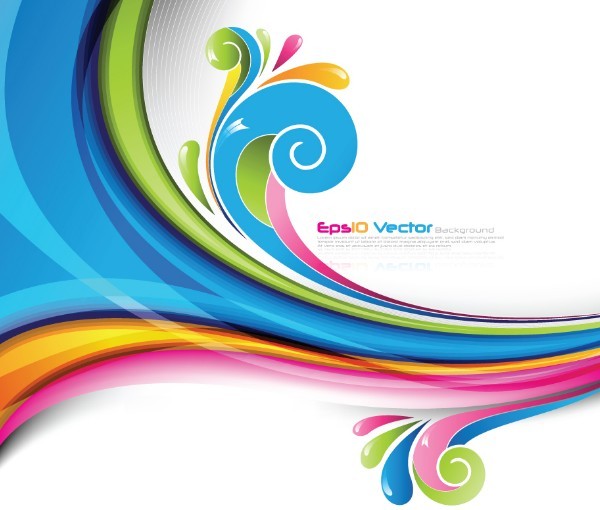 Color Swirl Vector Free