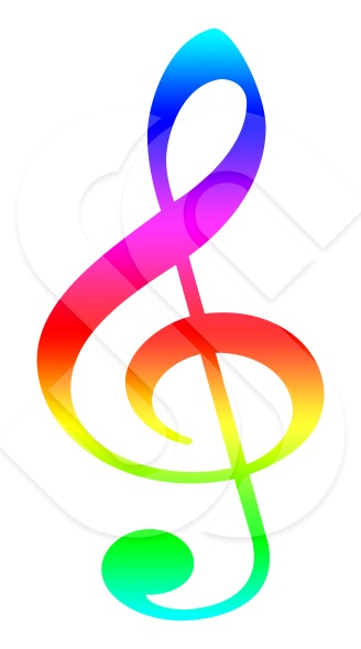 Colorful Music Notes Symbols