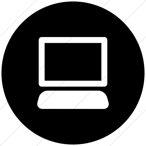 Computer Icon Black Circle Computer Icon Black Circle