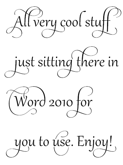 Cool Fonts On Microsoft Word Cool Fonts On Microsoft Word