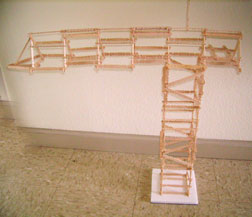 Crane Designs Out of Popsicle Sticks
