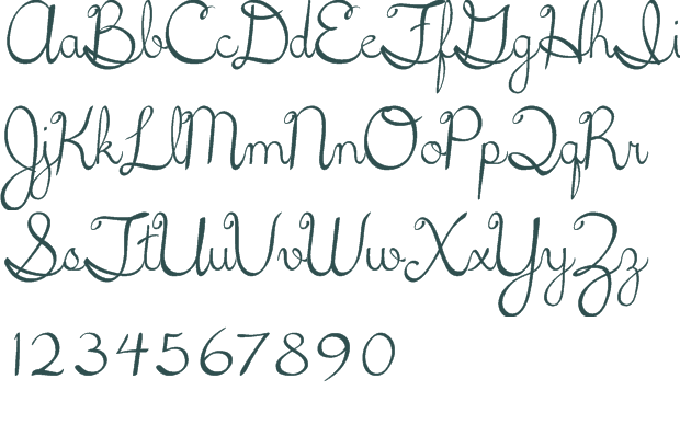 16 Cursive Font Alphabet Images