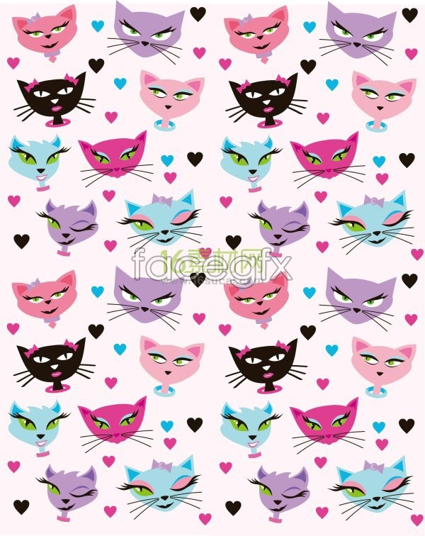 Cute Cartoon Cat Vector