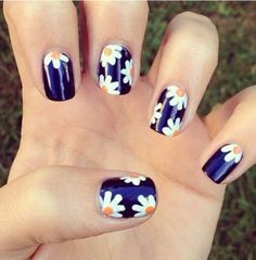 Cute Daisy Nails Cute Daisy Nails