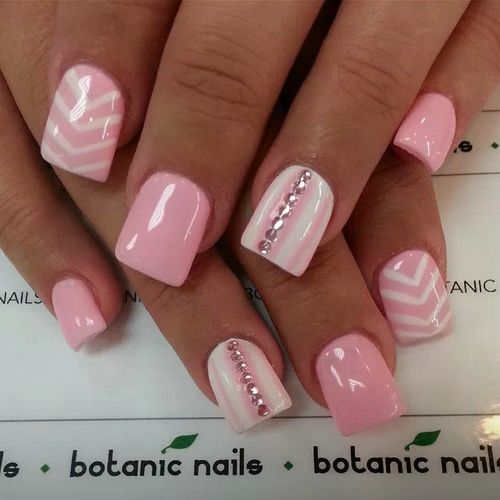 Cute Pink Acrylic Nail Designs