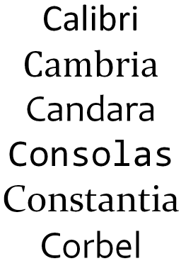 Download Fonts for Microsoft