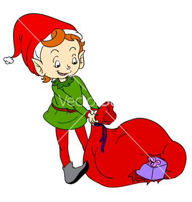 Drawings of Little Christmas Elves