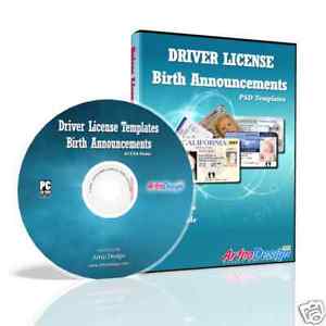 Driver License Template Photoshop