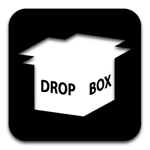 Dropbox App Folder Icon Black