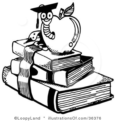 Education Clip Art Black and White