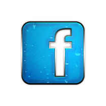 Facebook Social Media Icons Blue