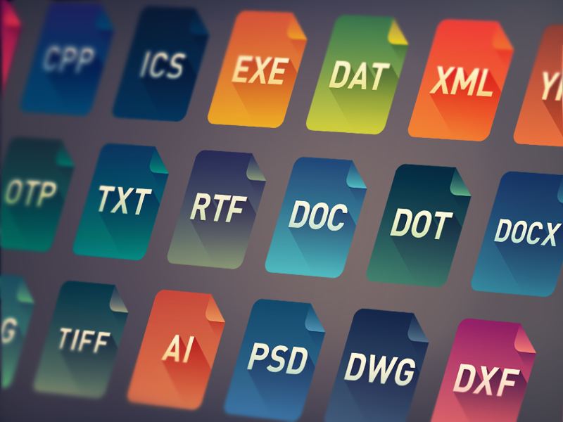 Flat File Type Icons