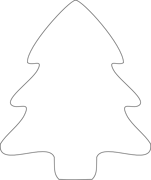 Free Christmas Tree Outline