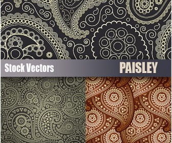 Free Paisley Vector Patterns