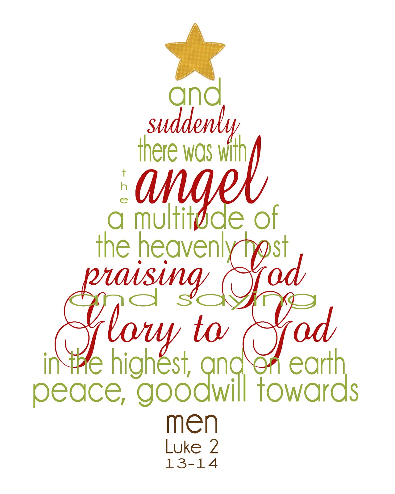 Free Printable Christmas Bible Verses