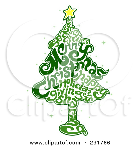 Free Printable Christmas Tree Word Art