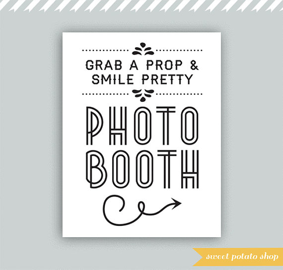 Free Printable Photo Booth Wedding Sign