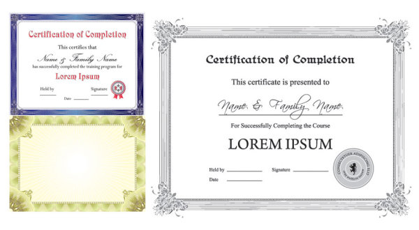 Free Vector Certificate Template Free Vector Certificate Template