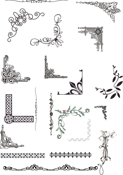 Free Vector Corner Border Designs