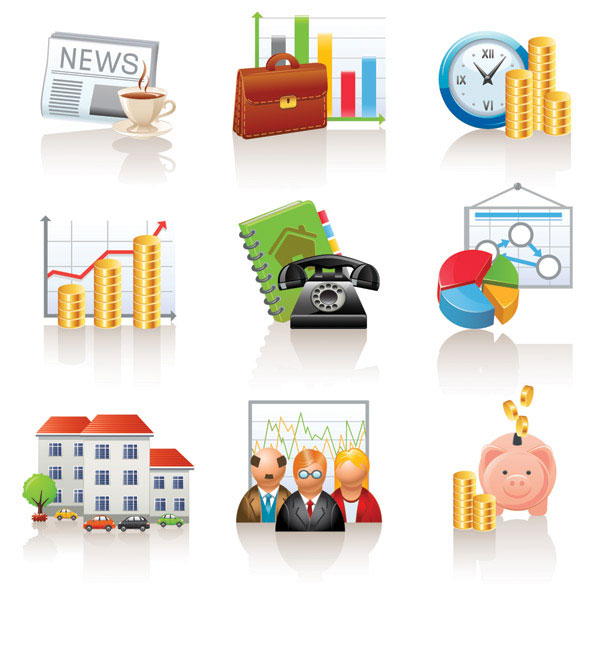 Free Vector Financial Icons