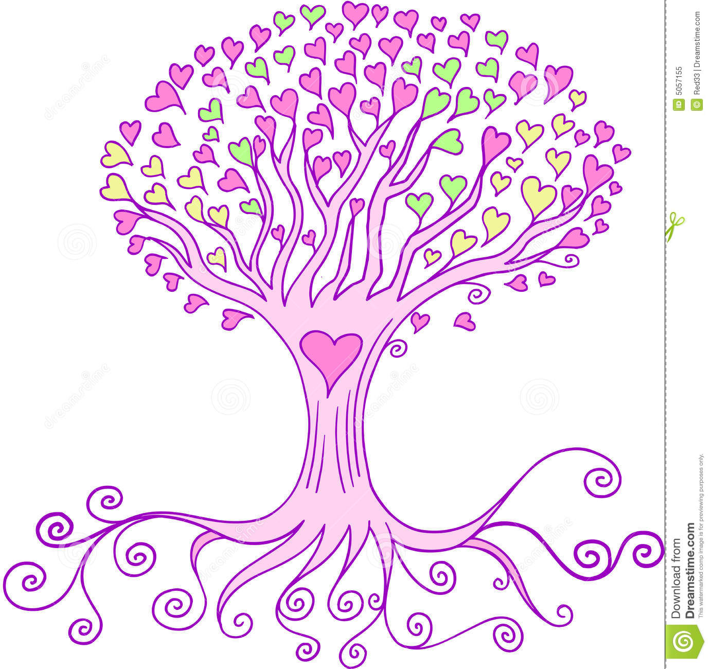 Free Vector Love Tree Clip Art