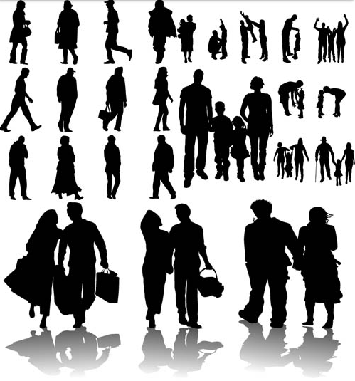 Free Vector People Walking