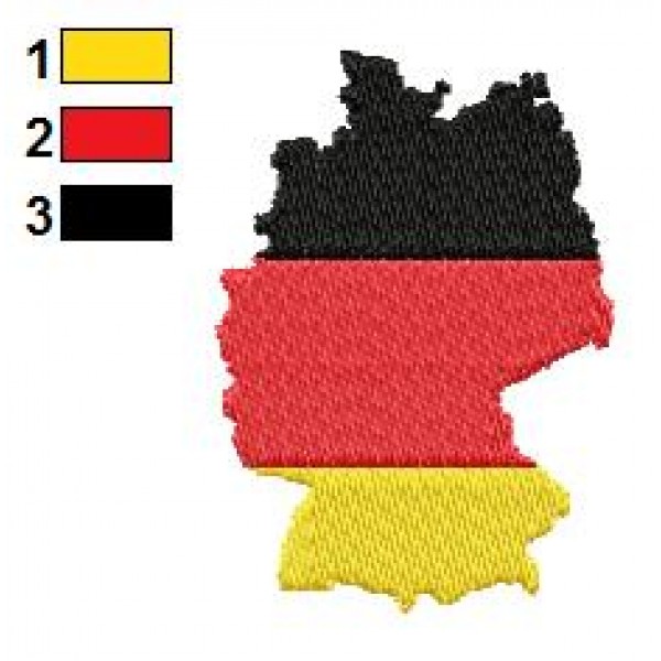 German Flag Embroidery Design German Flag Embroidery Design