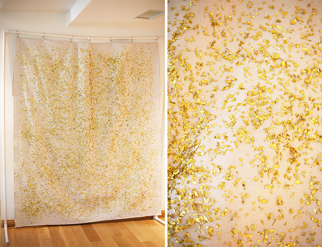 Glitter Photobooth Backdrop DIY