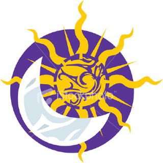 Half Sun and Moon Symbol