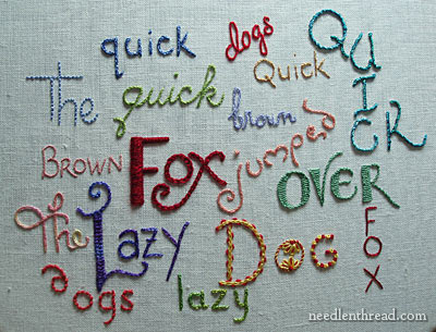 Hand Embroidery Letters Hand Embroidery Letters