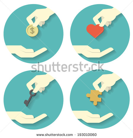 Hand Giving Money Icon