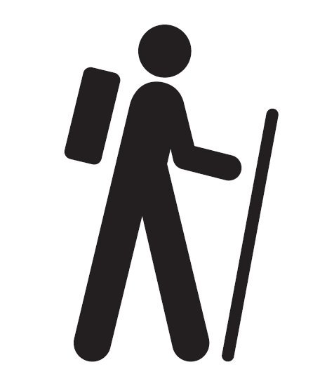Icon Walking Man Symbol