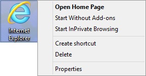 Internet Explorer Icon On Desktop Windows 8