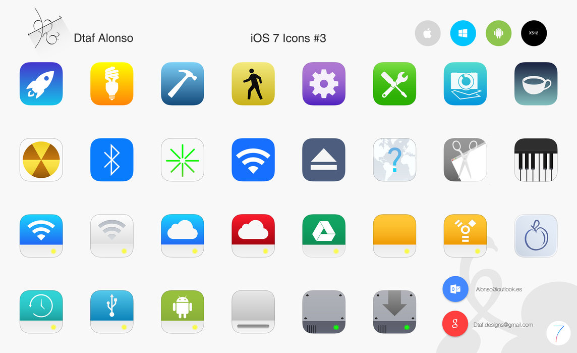 iOS 7 Icons