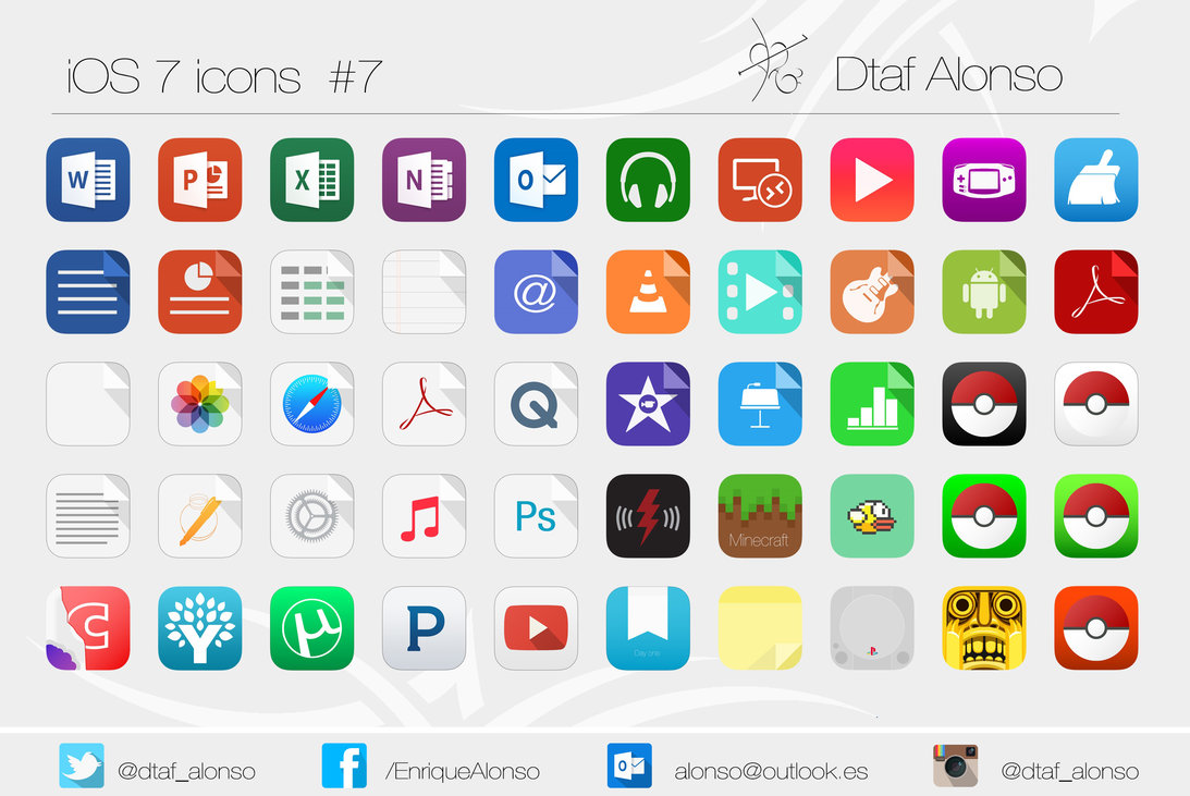 iOS 7 Icons