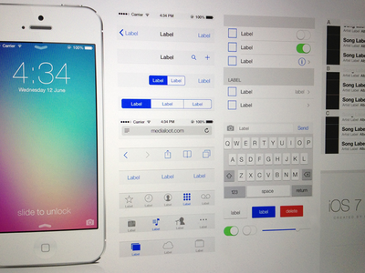 iOS 7 UI Template