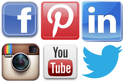 Large Social Media Icons