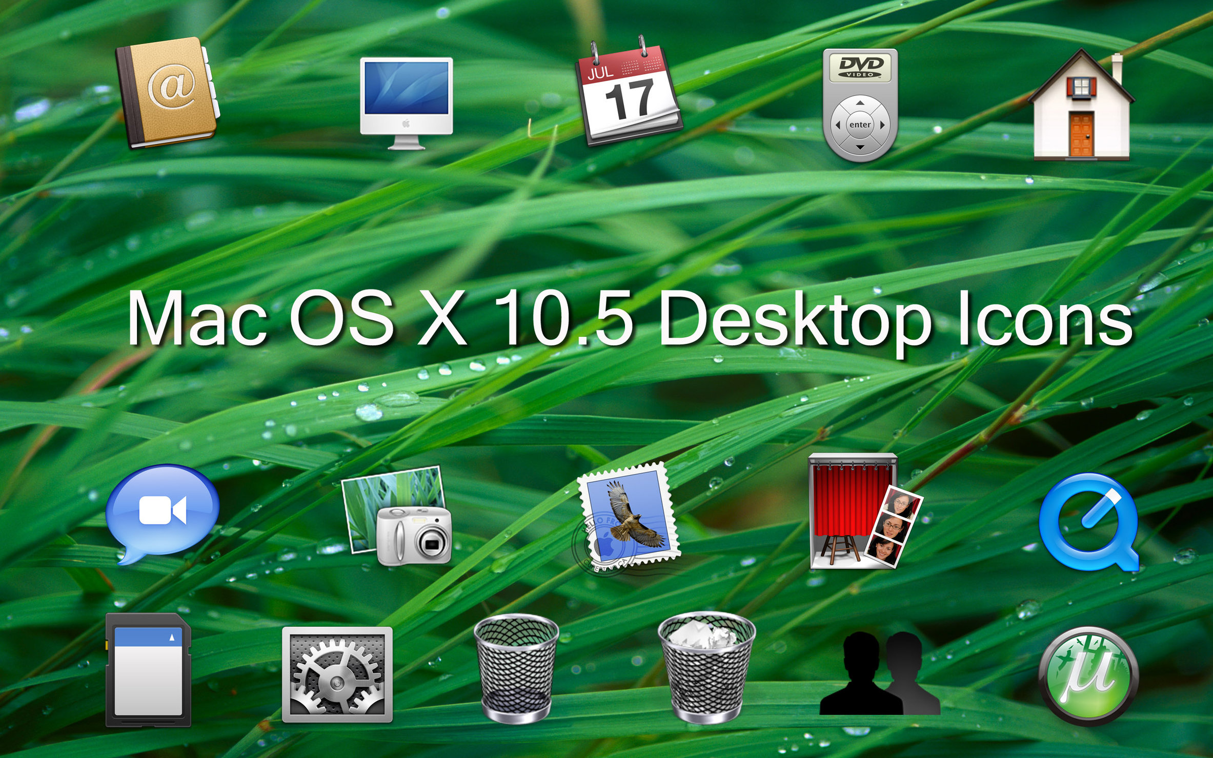 Mac OS X Desktop Icons