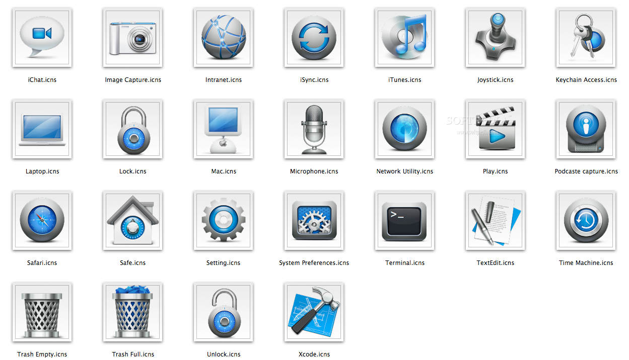 Mac OS X Icons