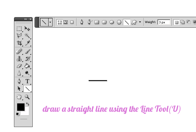 Make Straight Lines in Photoshop