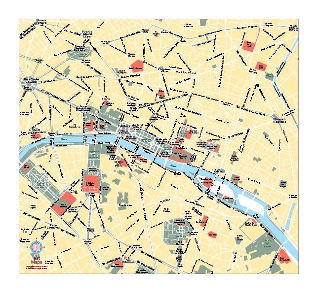 Mapa Centro De Paris