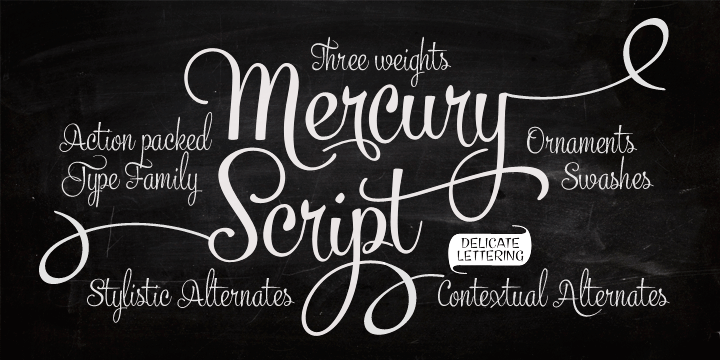 Mercury Script Font